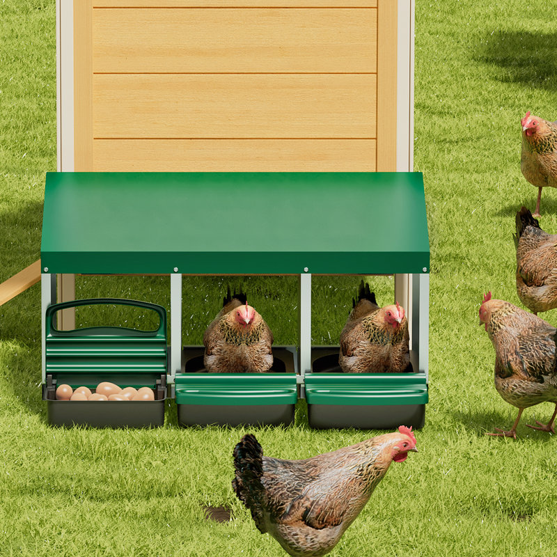 Tucker Murphy Pet™ Edelsten Chicken Nesting Box Metal Laying Hen Nest